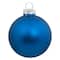 40ct. 2.5" Shiny & Matte Royal Blue & Silver Glass Ball Christmas Ornaments